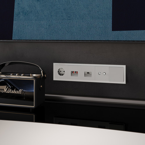 Рамка 5 местная, стекло, Кашемир, Voltum S70 VLS110503