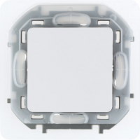 Выключатель 1 клав. проходной, герметичный IP44, белый, INSPIRIA Legrand 673670