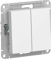 Кнопка без фиксации 2 кл., Белый, AtlasDesign SE ATN000117