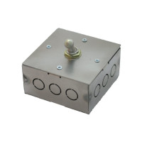 Выключатель тумблерный 1 кл. проходной 82Х82Х40, Оцинкованная сталь, Villaris-Loft 828216-1ТВ