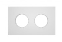 Рамка 2 местная пластик, Белый, Шедель Bironi BF6-620-21M