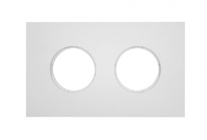 Рамка 2 местная пластик, Белый, Шедель Bironi BF6-620-21M