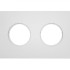 Рамка 2 местная пластик, Белый, Шедель Bironi BF6-620-21M