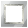 Рамка 1 местная, стекло, Сталь, Voltum S70 VLS110105