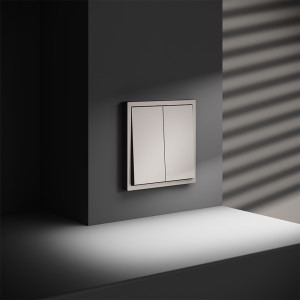 Выключатель 2-кл. Кашемир, VOLTUM S70 VLS020103