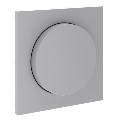Лицевая панель для диммера поворотно-нажимного, Серый, S70 Voltum VLS002316