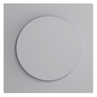 Лицевая панель для диммера поворотно-нажимного, Серый, S70 Voltum VLS002316