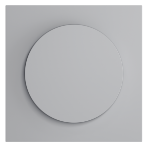 Лицевая панель для диммера поворотно-нажимного, Серый, S70 Voltum VLS002316