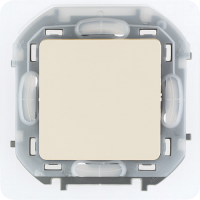 Выключатель 1 клав. проходной, герметичный IP44, слоновая кость, INSPIRIA Legrand 673671