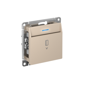 Выключатель карточный для гостиниц с подсветкой, Песочный, AtlasDesign SE ATN001214