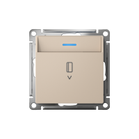 Выключатель карточный для гостиниц с подсветкой, Песочный, AtlasDesign SE ATN001214