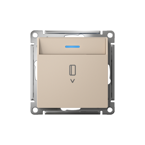 Выключатель карточный для гостиниц с подсветкой, Песочный, AtlasDesign SE ATN001214