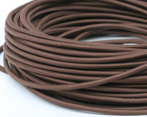 Ретро кабель круглый 2x0,75 Шоколадный, Interior Wire ПДК2075-ШКД (1 метр)
