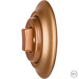 Выключатель кнопочный 1 кл. перекрестный, медь матовая, Katy Paty CUGW7