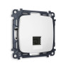 Розетка комп. с шторками RJ45 Cat. 6, Белый матовый, OMEGA Quant Ambrella Volt MO132010