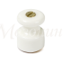 Кабельный изолятор с саморезом керамика, белый, ТМ МезонинЪ GE70027-01
