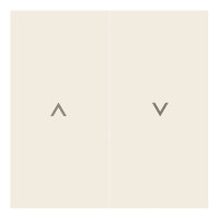 Лицевая панель для выключателя жалюзи, Кремовый сатин, Rikkett 35613 MC