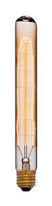 Ретро лампа накаливания T30-225 F7 40Вт Е27, золотистая Sun Lumen 053-570
