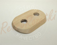 Накладка 2 местная деревянная 168x105 на бревно, Clever Wood