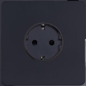 Розетка с З/К (внутренний монт.), Черный, Merida Salvador SBAN11B1A10