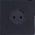 Розетка с З/К (внутренний монт.), Черный, Merida Salvador SBAN11B1A10