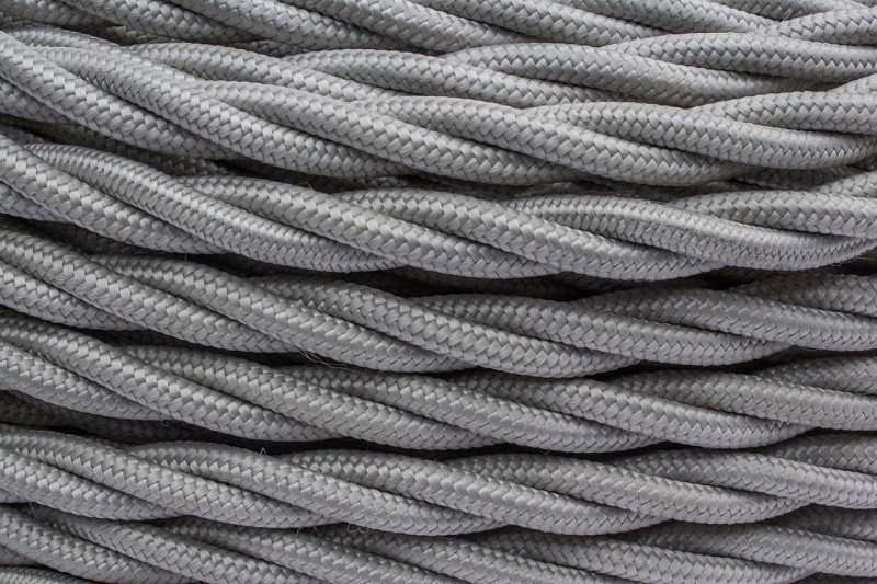 Ретро кабель витой 2x0,75 Титан, Bironi B1-422-717 (1 метр)