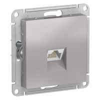 Розетка компьютерная RJ45 Cat. 5e, Алюминий, AtlasDesign SE ATN000383