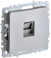 Розетка компьютерная RJ45 Cat. 5e, Алюминий, Brite IEK BR-K10-1-K47