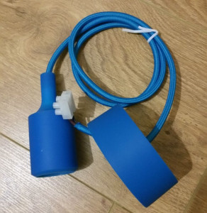 Ретро патрон силиконовый Е27, синий, SIL-BLU-LAMPHOLDER Euro-Lamp