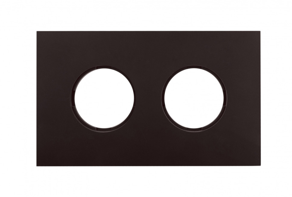 Рамка 2 местная пластик, Коричневый, Шедель Bironi BF6-620-22M