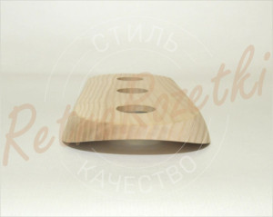 Накладка 3 местная деревянная 238x105 на бревно, Clever Wood