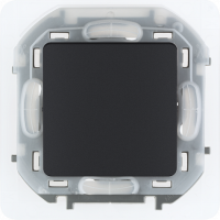 Выключатель 1 клав. проходной, герметичный IP44, антрацит, INSPIRIA Legrand 673673