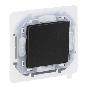 Выключатель 1 клав. проходной, герметичный IP44, антрацит, INSPIRIA Legrand 673673