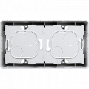 Коробка накладного монтажа 2 местная, белый, INSPIRIA Legrand 673990