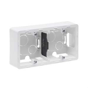 Коробка накладного монтажа 2 местная, белый, INSPIRIA Legrand 673990