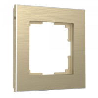 Рамка 1 местная металл, Шампань алюминий, Aluminium Werkel W0011711