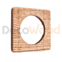 Рамка 1 местная деревянная под электрику OneKey, ясень в масле, DecoWood ROC1-AO