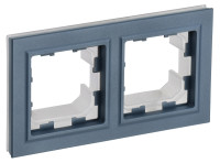 Рамка 2 местная влагозащищенная IP44, Маренго, Brite IEK BR-M22-44-K35