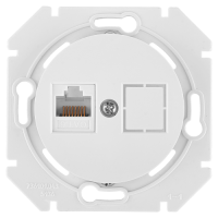Розетка компьютерная RJ45 Cat. 5e, Белый, серия Прованс, Bylectrica РК18-6311