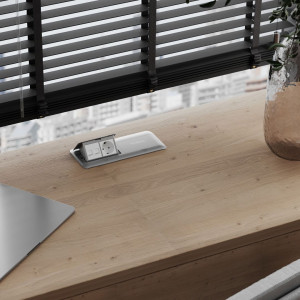 Блок выдвиж. розет. 4 местн., Серебряный, Werkel W8078065