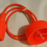Ретро патрон силиконовый Е27, красный, SIL-RED-LAMPHOLDER Euro-Lamp