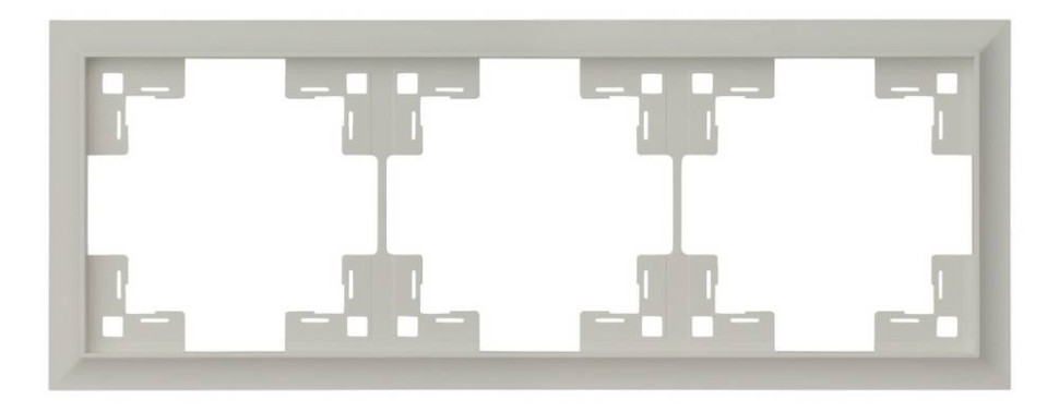 Рамка 3 местная, Лен, Classic Rikett 35930 LN