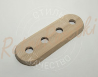 Накладка 4 местная деревянная 305x105 на бревно, Clever Wood