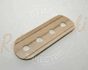 Накладка 4 местная деревянная 305x105 на бревно, Clever Wood