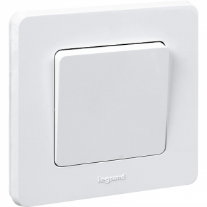 Выключатель 1 клав. перекрестный, белый INSPIRIA Legrand 673680