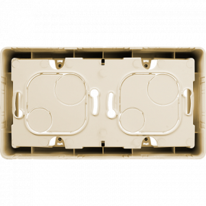 Коробка накладного монтажа 2 местная, слоновая кость,  INSPIRIA Legrand 673991