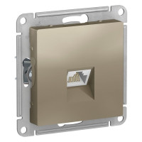 Розетка компьютерная RJ45 Cat. 5e, Шампань, AtlasDesign SE ATN000583