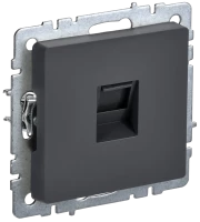 Розетка компьютерная RJ45 Cat. 5e, Графит, Brite IEK BR-K10-1-K53