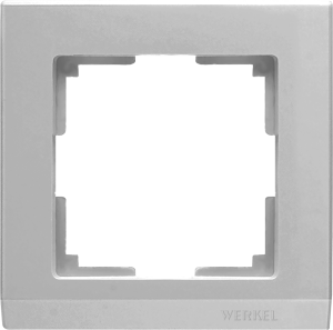 Рамка 1 местная пластик, Серебряный, Stark Werkel WL04-Frame-01 (W0011806)
