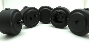 Выключатель тумблерный 2 кл., металл, Чёрный муар, Petrucci 303VMR